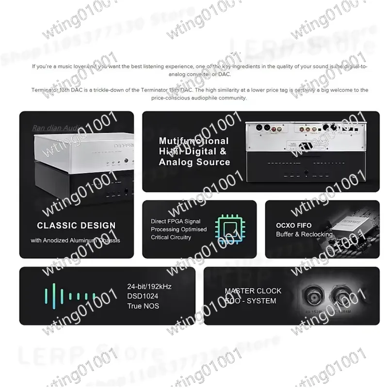R2R Dac Balanced Xlr - for DENAFRIPS TERMINATOR 15TH R2R DAC