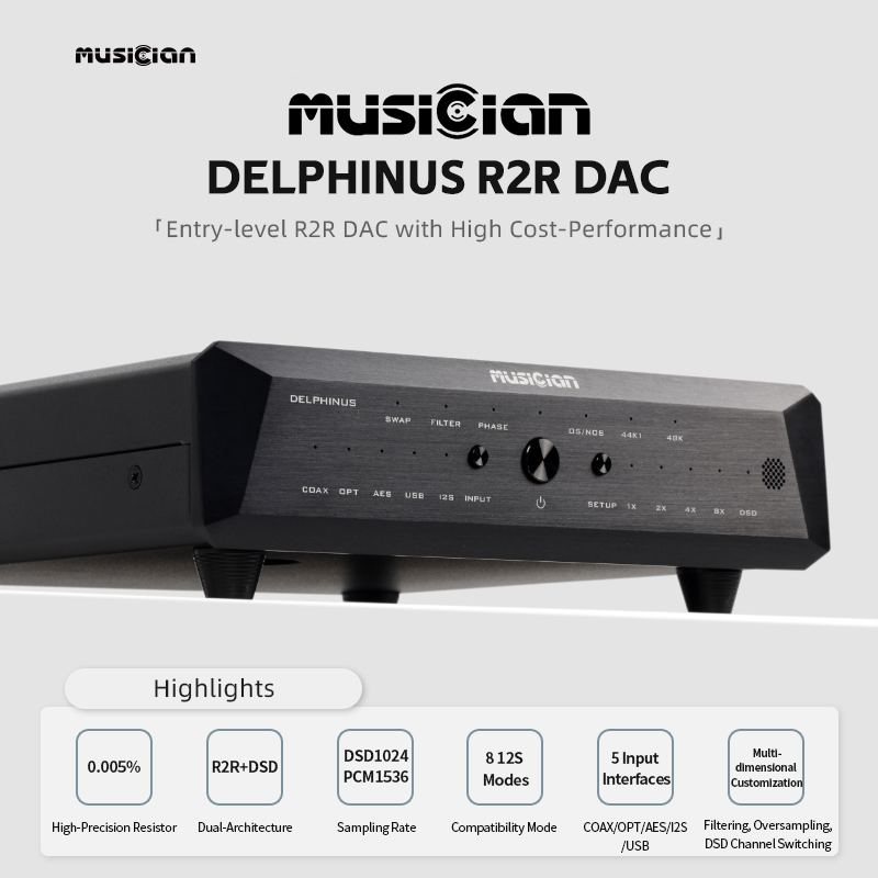 MUSICIAN DELPHINUS R2R DAC RCA - R2R Dac Balanced Xlr 评论和价格