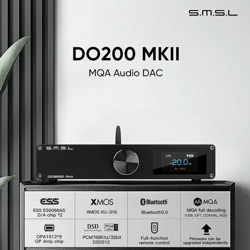 SMSL DO200 MKII Bluetooth 5.0  - Dac Usb Coaxial Optical Bluetooth 评论和价格