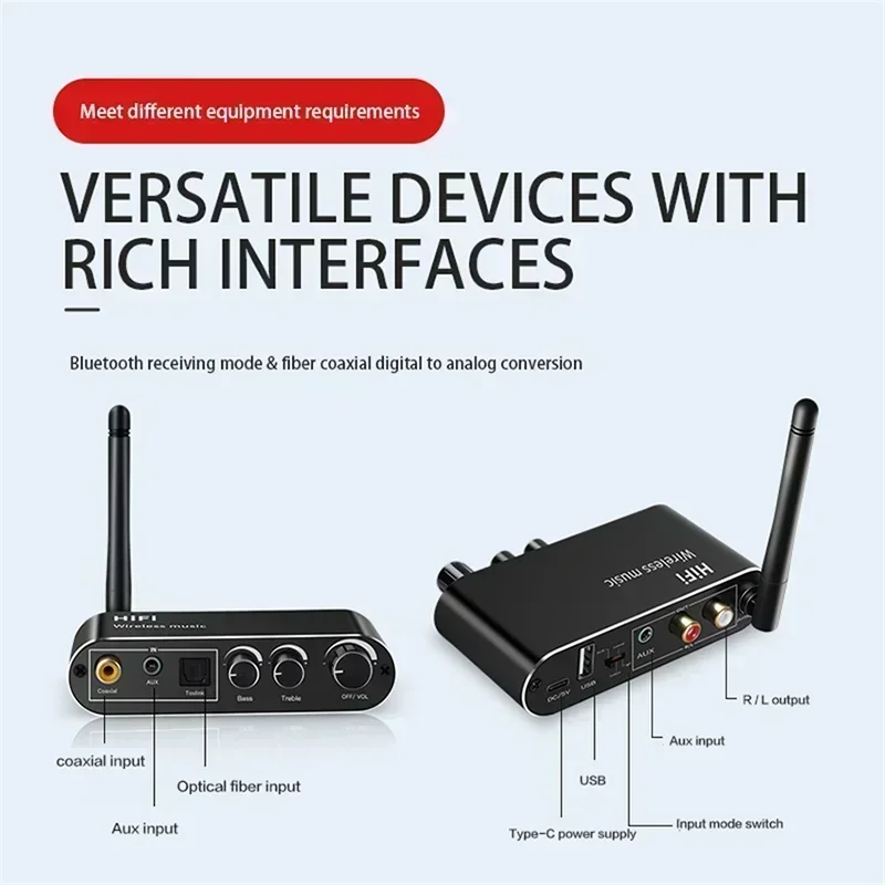 DAC Bluetooth 5.1 Audio Receiv - Dac Usb Coaxial Optical Bluetooth 评论和价格