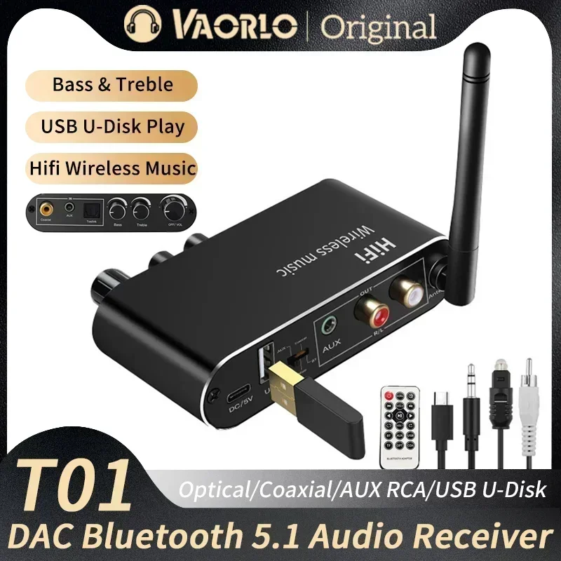 DAC Bluetooth 5.1 Audio Receiv - Dac Usb Coaxial Optical Bluetooth 评论和价格