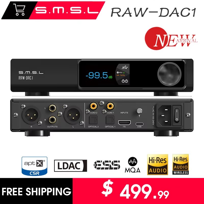 SMSL RAW-DAC1 Digital Audio De - Ak4499 Dac Decoder 评论和价格