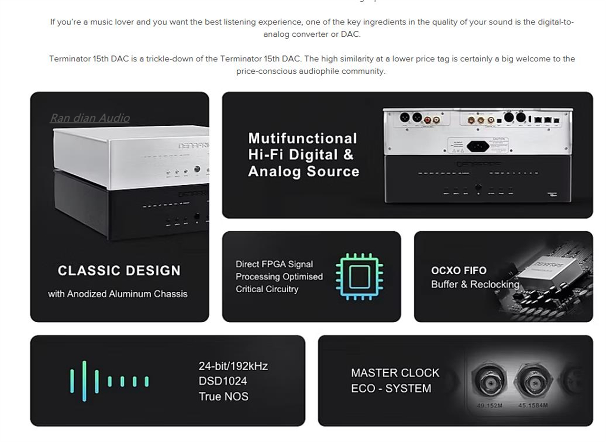 DENAFRIPS Hi-end TERMINATOR 15 - R2R Dac Balanced Xlr 评论和价格
