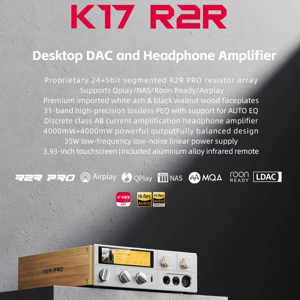 FIIO K17 R2R Desktop AMP Headp - R2R Dac Balanced Xlr 评论和价格