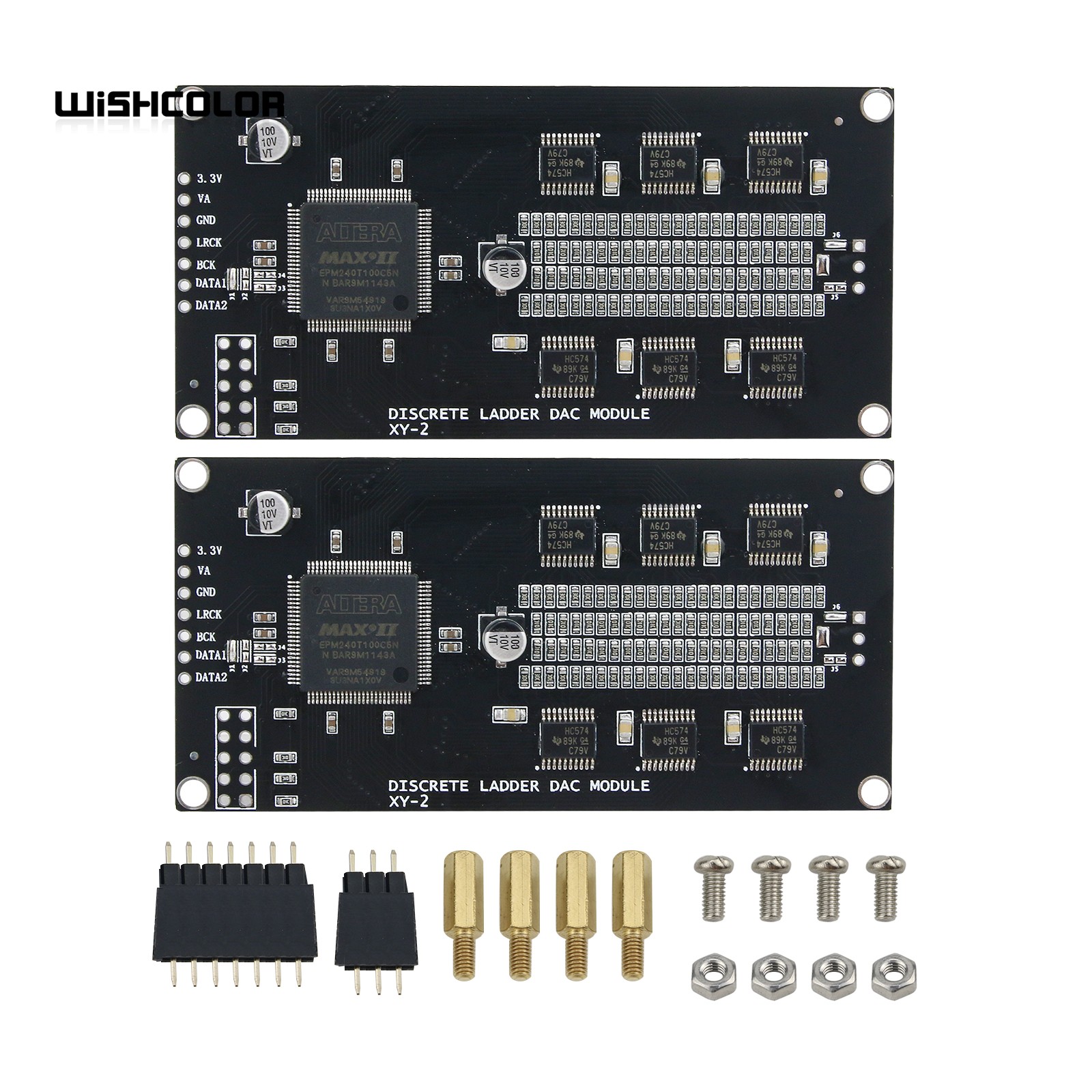 Wishcolor 2pcs XY-2 Discrete L - R2R Ladder Dac 24Bit 评论和价格