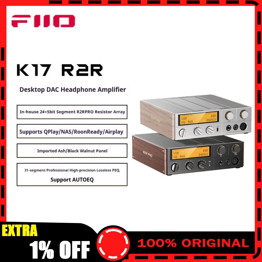 FiiO K17 R2R Desktop DAC Amp D - Dac With Headphone Amp Balanced 评论和价格