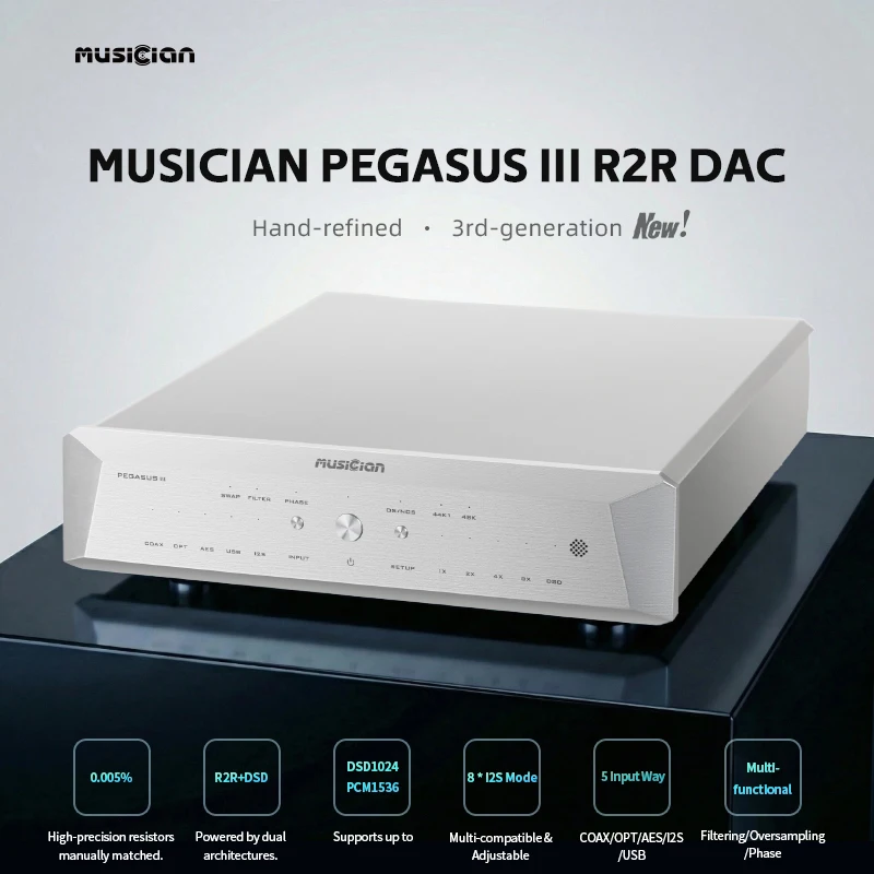 MUSICIAN PEGASUS III DAC R2R 2 - R2R Dac Balanced Xlr 评论和价格