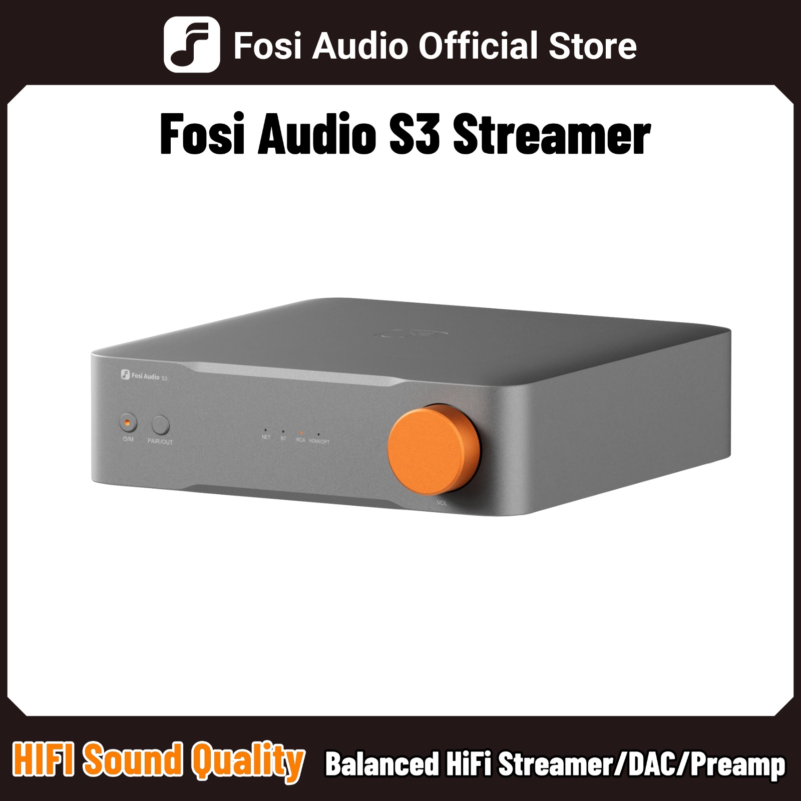 Fosi Audio S3 HiFi Music Strea - Dac Streamer Network Player 评论和价格