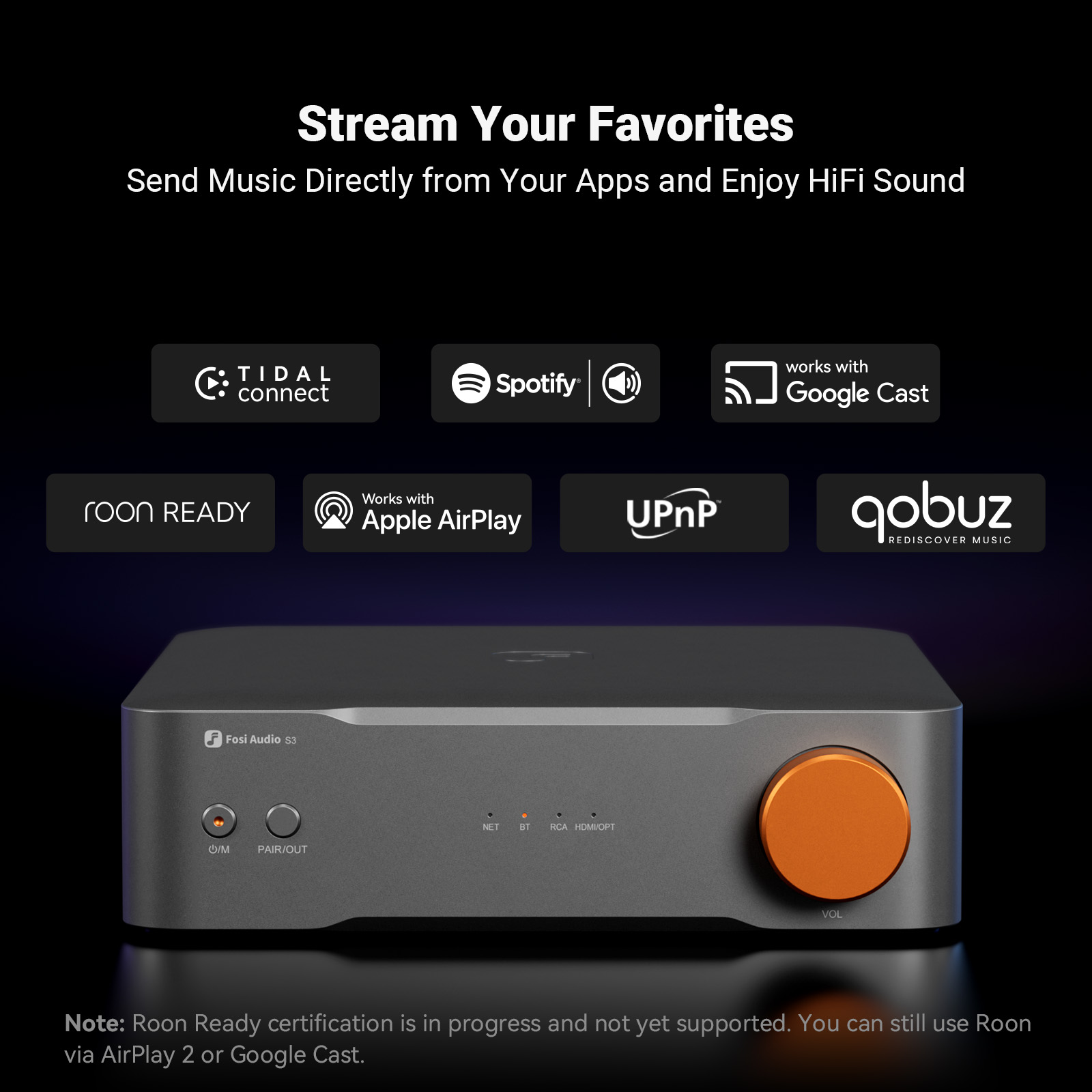 Fosi Audio S3 HiFi Music Strea - Dac Streamer Network Player 评论和价格