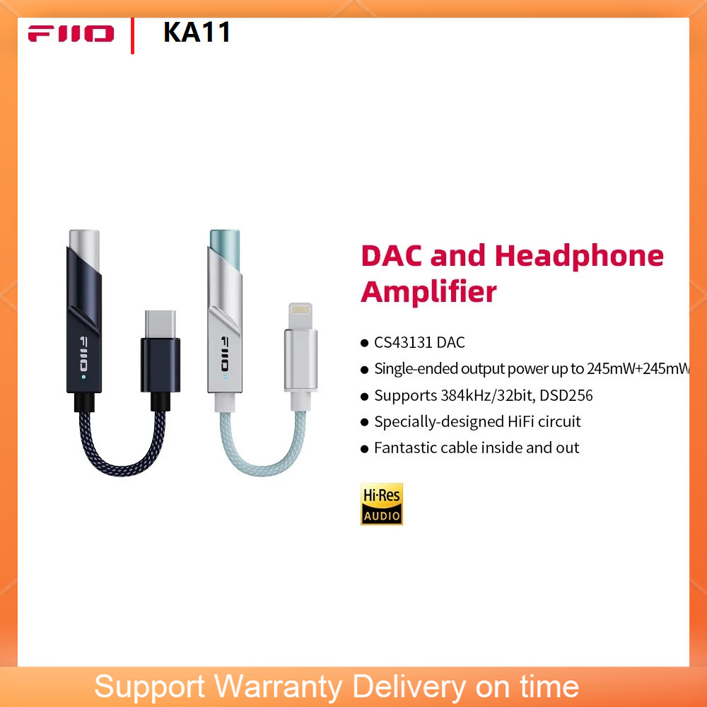 FiiO JadeAudio KA11 USB DAC AM - Portable Dac Dongle Usb C 评论和价格