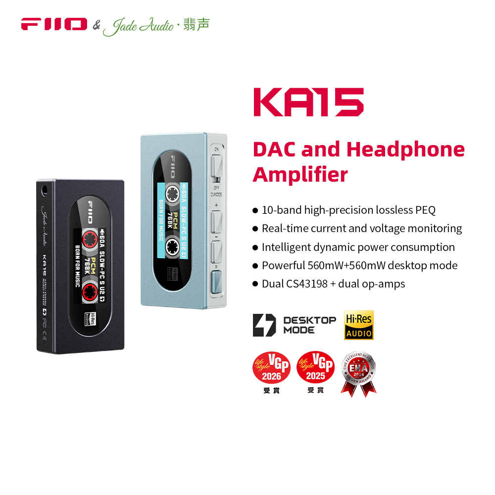 FiiO KA15 Portable USB DAC Hea - Portable Dac Dongle Usb C 评论和价格