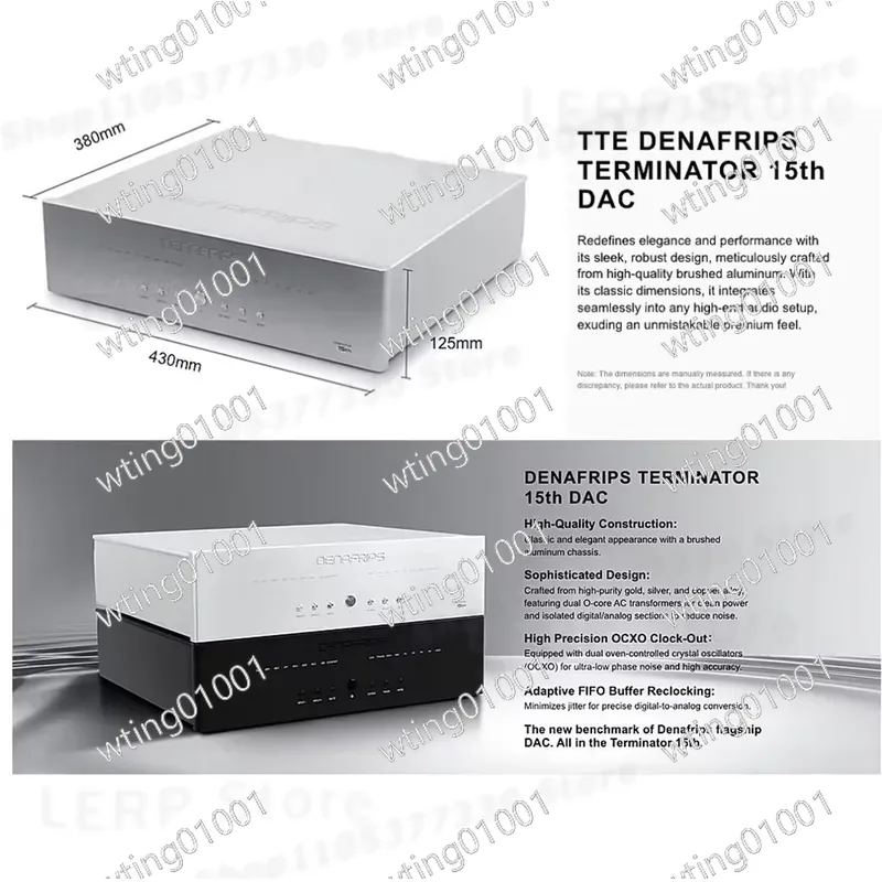 for DENAFRIPS TERMINATOR 15TH  - R2R Dac Balanced Xlr 评论和价格