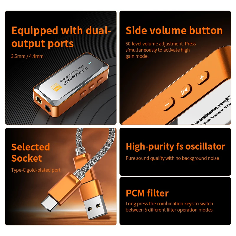 HC03 Type C to 3.5mm DAC Audio - Portable Dac Dongle Usb C 评论和价格