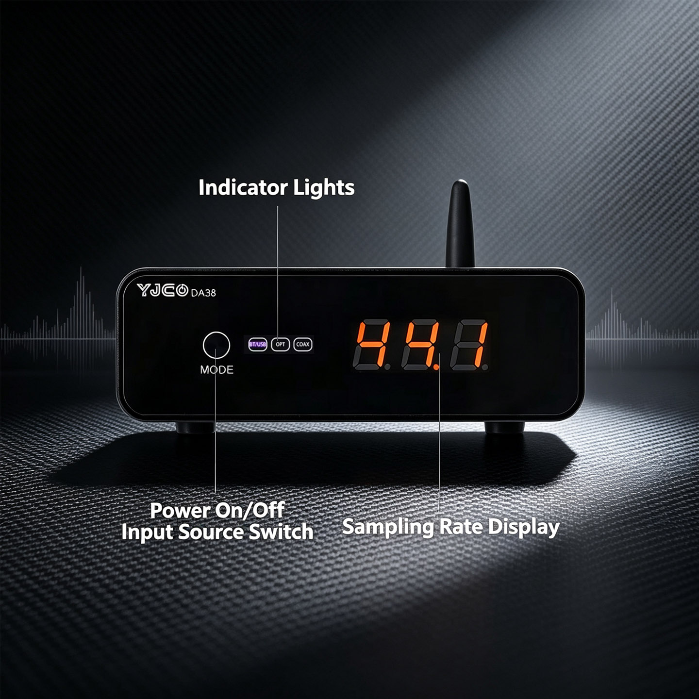 YJCO HiFi ES9038Q2M DAC Blueto - Dac Usb Coaxial Optical Bluetooth 评论和价格