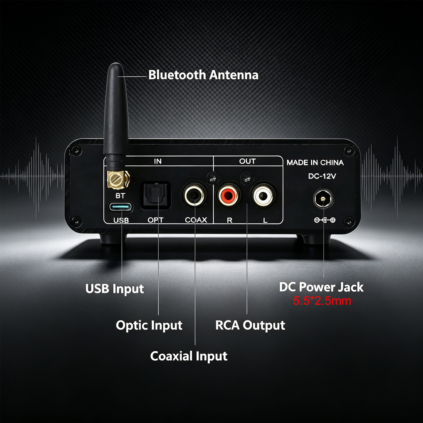 YJCO HiFi ES9038Q2M DAC Blueto - Dac Usb Coaxial Optical Bluetooth 评论和价格